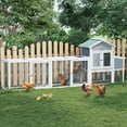 thumbnail image 2 of Outdoor Chicken Coop – Spacious Wooden Poultry House for 4-6 Hens (580 Model, Weather-Resistant with Run & Nesting Box), 2 of 7