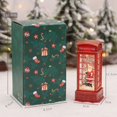 thumbnail image 4 of Christmas Snow Globe Lantern Phone Booth, Swirling Water Glittering Battery Operated Festicval Ornament for Christmas Tabletop Centerpiece Home Decoration, 4 of 7