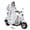 White-L, variant on Single Layer Waterproof Motorcycle Rainwear Raincoat Quick Dry Breathable Armpit Vents Included For Adults