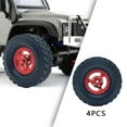 thumbnail image 6 of Colcolo 4 Pieces RC Car Tires Spare Part for MN82 B14 B16 B36 1/12 1/16 Scale RC Car Red, 6 of 8