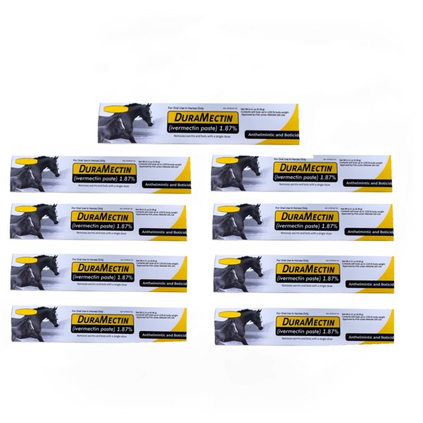 GelFor Horses - Apple Flavored,Broad SpectrumPasteGel-Safe - Safe For All Equine -9 Pack
