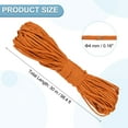 thumbnail image 2 of Uxcell Corde Paracorde Réfléchissante, Corde Paracorde Fluorescente pour Camping Randonnée Pêche Orange 98 Pieds, 2 of 7