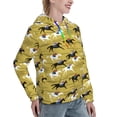 thumbnail image 6 of Fotbe Horsemen In Horseraces Pattern Womens Long Sleeve Hoodie, Pullover Hooded Sweatshirt, Kangaroo Pocket Hoodie with Eye-catching Drawstrings-Small, 6 of 7