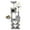 Light Gray, variant on Resenkos 66-Inch Tall Multi-Level Cat Tower with Two Condos and Sisal Posts, Dark Gray