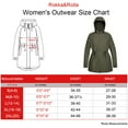 thumbnail image 2 of Rokka&Rolla Women's Trench Coat Windbreaker Jacket, 2 of 14
