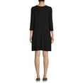 thumbnail image 5 of Time and Tru Women's Knit Dress with 3/4-Length Sleeves, 5 of 5