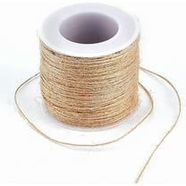 100M 1mm Long Twine Rope Thin Twine String Jute Garden Plant Tan Twine with Spool Hanging Picture Christmas Handmade Crafts Decoration Cord