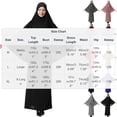 thumbnail image 2 of Wowcloth Women's Milk Silk Hijab and Dress Set for Ramadan, Solid Color Long Length Modest Outfit for Prayer and Daily Wear, 2 of 4