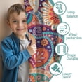 thumbnail image 3 of Blackout Kids Curtains,Multicolor Paisley and Floral Pattern Childrens Insulated Curtains Set Of 2,Bedroom Essentials,Toddler Room Decor 52x63in(132x160cm), 3 of 5
