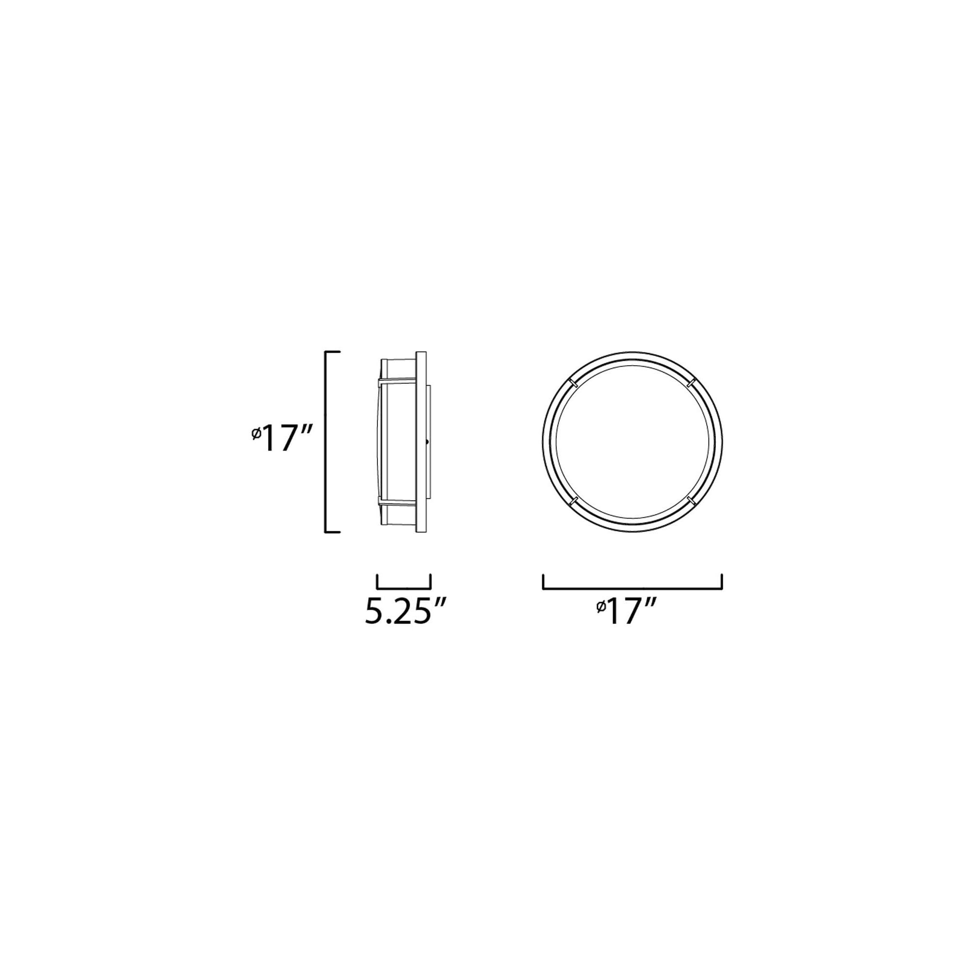 10270WTSBR Maxim Lighting Rogue-3 Light Flush Mount-17 Inches wide by 5.25 inches high-Satin Brass Finish