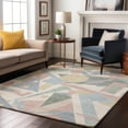 thumbnail image 7 of Addison Rugs Mayfield Premium Machine Washable Transitional Geometric Sky Rectangle Rug, 10' X 14' Machine Washable Transitional Geometric Sky Oversized Sherpa Throw Blanket, 7 of 7