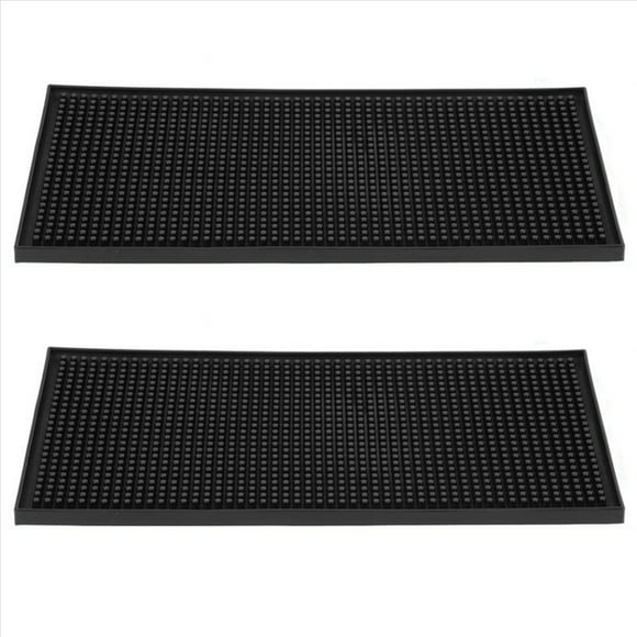 2X Estera de Bar de Goma de Servicio Esteras para de Goma Y Bar Casa Resistente Deé de Barman Cóctel Juego de Mantel de Cocina Impermeable Pequeño