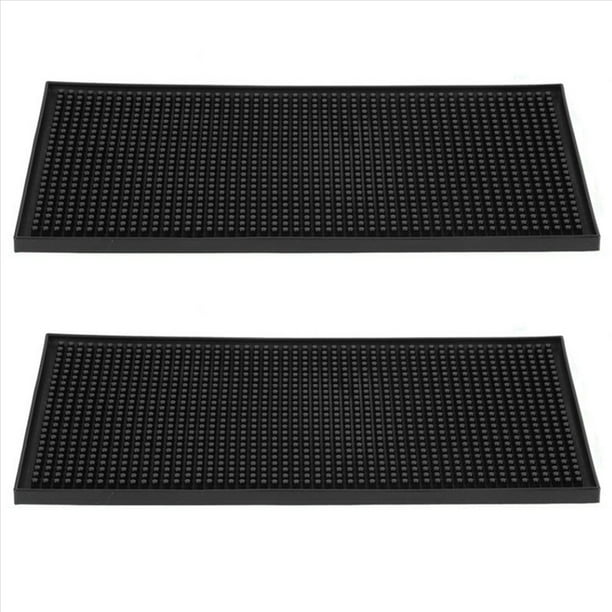 2X Estera de Bar de Goma de Servicio Esteras para de Goma Y Bar Casa Resistente Deé de Barman Cóctel Juego de Mantel de Cocina Impermeable Pequeño