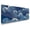 Blue waves, variant on Brecoy Extended Large Gaming Mouse Pad, 31.5" x 11.8" Desk Mat with Stitched Edges, Waterproof Non-Slip Rubber Base, Desk Protection for Home Office & Gaming