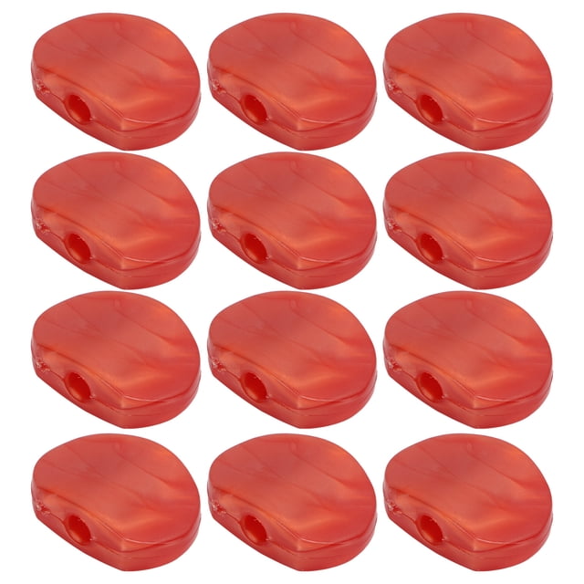 Tuner Machine Head Buttons, Long Service Life Texture Environmental Friendly Plastic + Metal Sturdy Guitar Tuning Pegs Button For Folk Guitars Agate Red,Pearl White,Coffee