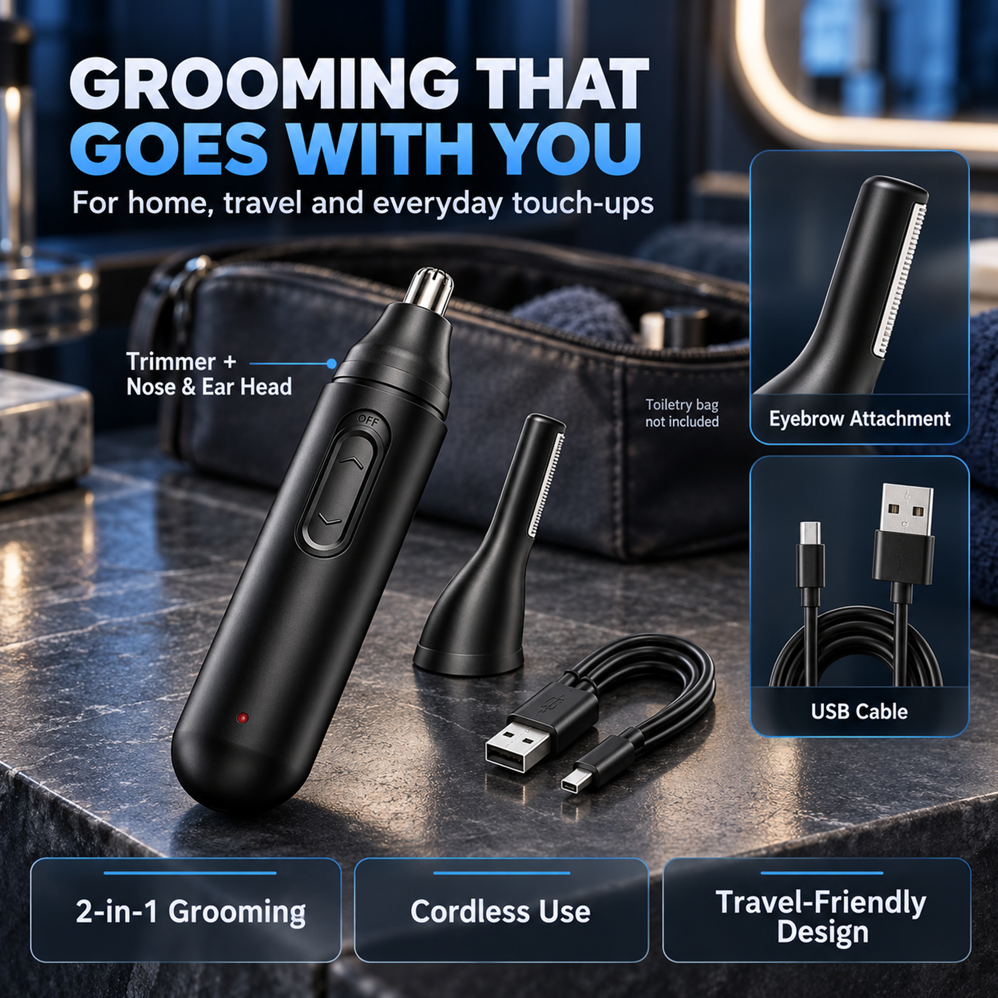 Alifecxwwy 2-in-1 Nose & Eyebrow Hair Trimmer photo 8