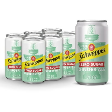 Dr Pepper, Dt Schw Ginger Ale, 7.5 oz, 6 Pack