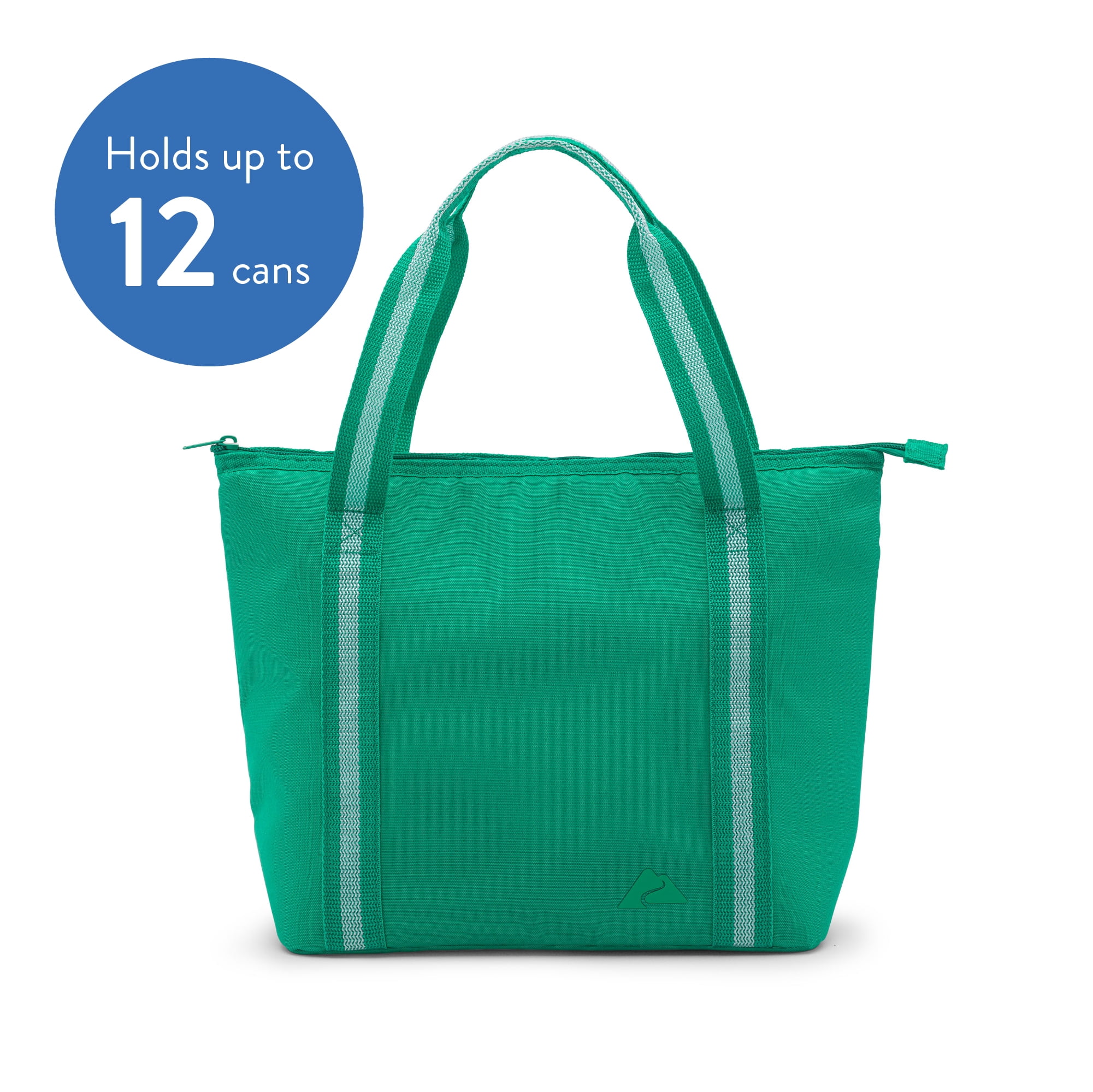 Ozark Trail 12 Can Tote Cooler, Serrano Green, 10.5 Quart Volume Capacity