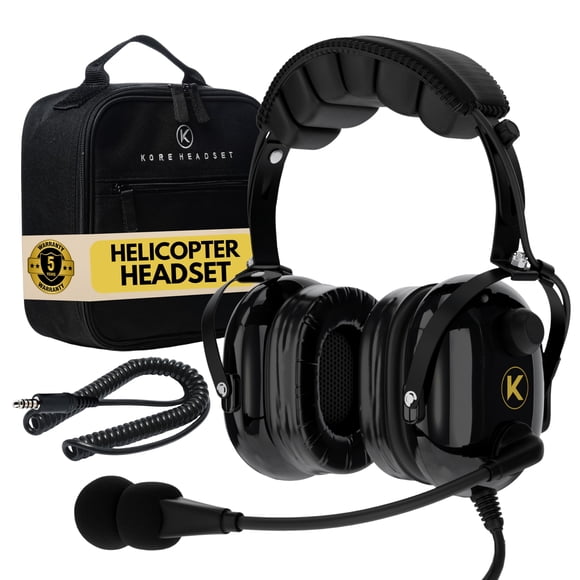 Auricular para helicóptero KORE AVIATION H1 con micrófono con cancelación de ruido