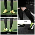 thumbnail image 6 of VEGCOO 6 Pairs Boys Soccer Socks – Knee-High, Breathable Black & White Sports Socks for Teens & Students, Long Athletic Socks for Soccer, 6 of 7