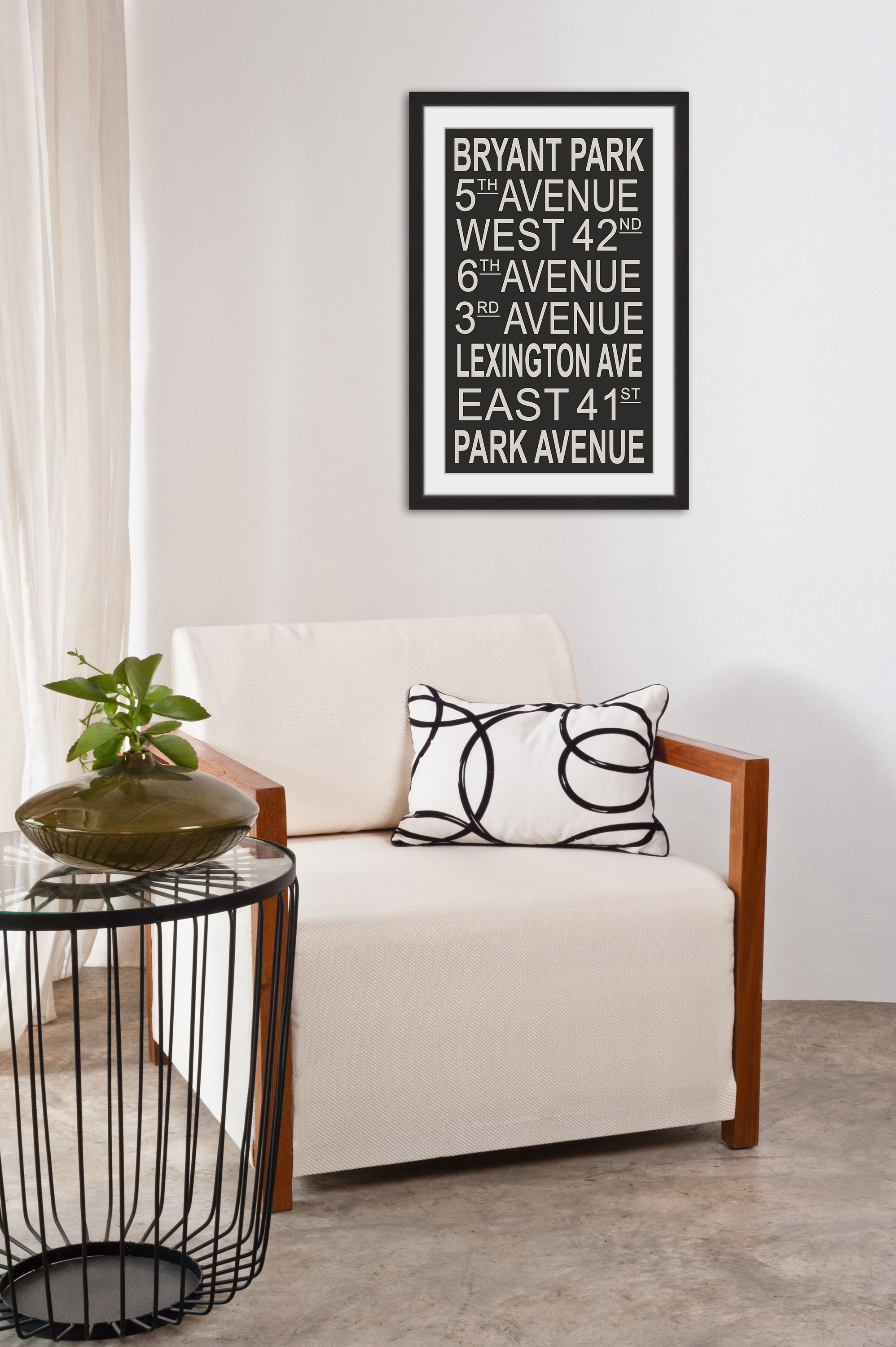 "Bryant Park" Framed Painting Print