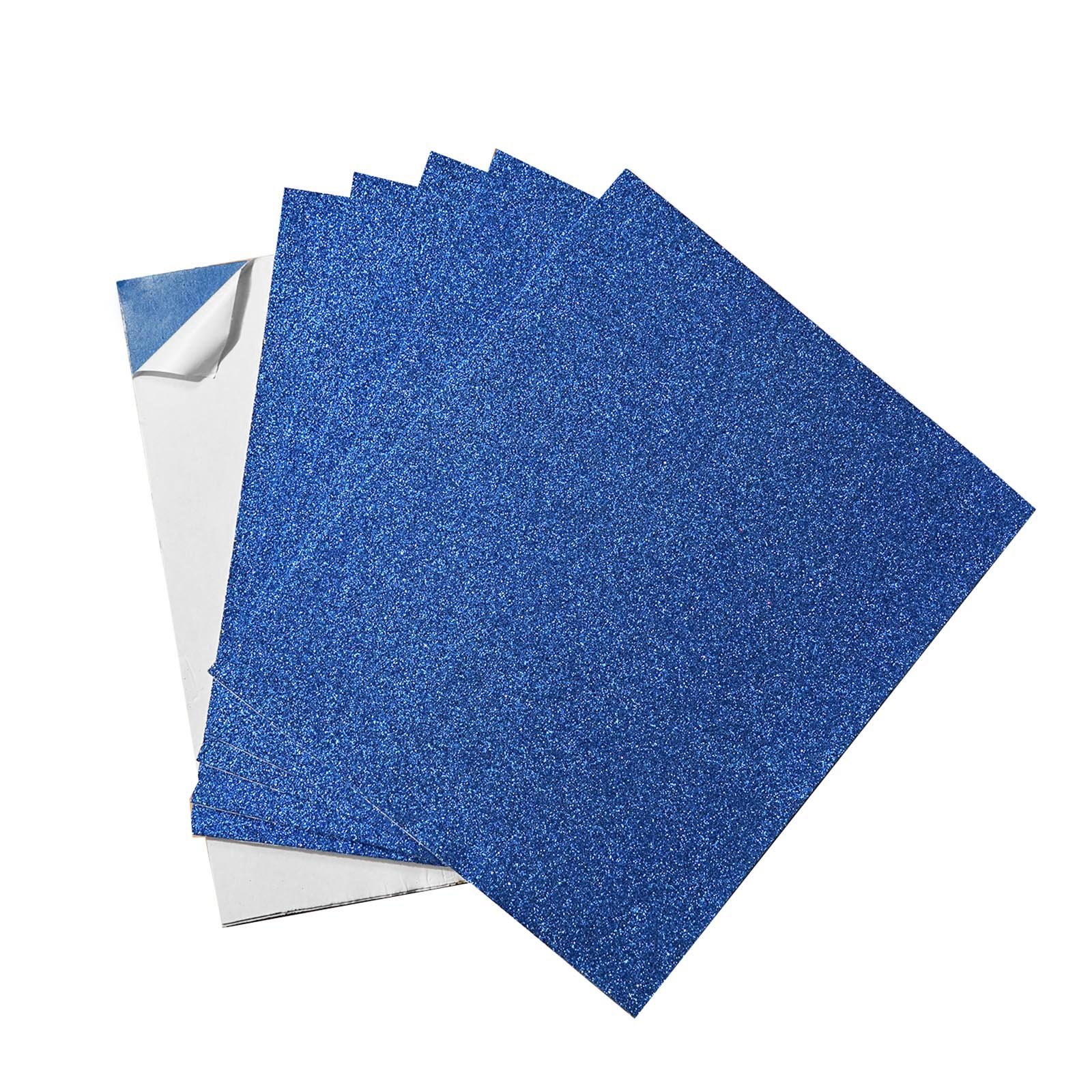 10 Pack 12"x10" SelfAdhesive Glitter DIY Craft Foam Sheets Royal