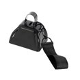 thumbnail image 3 of Cencerro de hierro de 7,4 cm con cuerda para muñeca, campana de animación con asa de transporte, multiusos para juegos de fútbol, ​​accesorio de Negro, 3 of 8