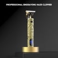 thumbnail image 2 of Graflsoa Professional Metal Hair Clipper with Retro Design, Stainless Steel Blade, LCD Display, and Charging Base, 1500mAh Battery, 180 Min Runtime, 4 Limit Combs Included, 2 of 6