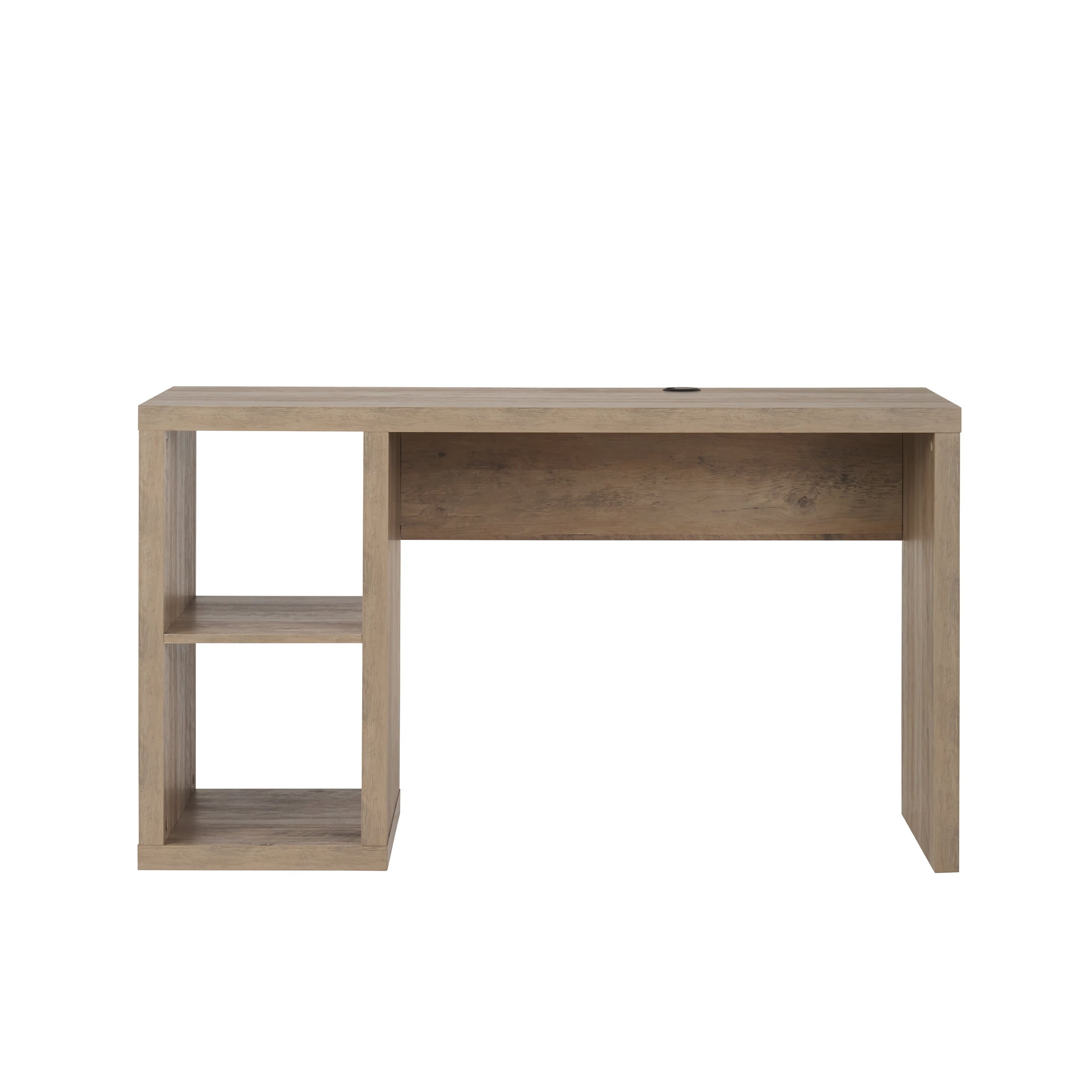 Better Homes & Gardens Cube Storage Office Desk, Rustic Gray