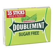 Wrigley's Doublemint Mint Gum Sugar Free Chewing Gum - 35 Stick