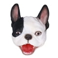 thumbnail image 1 of Marioneta de mano de perro realista y adorable, juguete de mano para cumpleaños, ideal para contar historias (blanco y negro)., 1 of 14