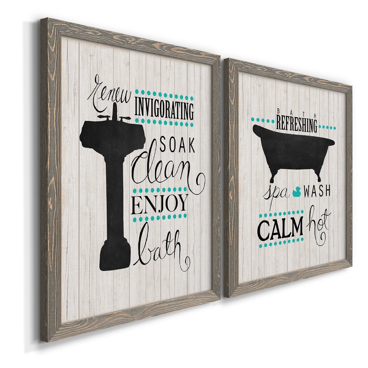 Invigorating Soak - Premium Framed Canvas 2 Piece Set - Ready to Hang