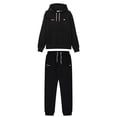 thumbnail image 1 of ellesse Chándal para hombre - TRACCOTA OH HOODY & JOG PAN SET, conjunto de sudadera con capucha y pantalones, logotipo, color liso Negro M (Medium), 1 of 6