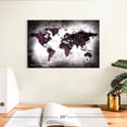 thumbnail image 3 of Elephant Stock Aged World Map Xl Wall Art - Horizontal Canvas Wall Art - Living Room Wall Decor - Education Canvas - Black And White Decor - 12" x 8", 3 of 8