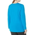 thumbnail image 3 of Just My Size Tee-Shirt à Manches Longues Col en V pour Femmes, 2X, Deep Dive, 3 of 3