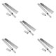 thumbnail image 3 of Scienceny Brochetas de acero inoxidable fáciles de asar a la parrilla plateadas para kebabs cocidos, juego de parrilla para Kebab, palo + 10 Type2 NO2, 3 of 6