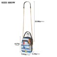 thumbnail image 2 of FORMRS Crossbody Bag for Women Quilted Travel Shoulder Cell Phone Purse with Chain Strap Handbag, Orange Sailboats, 2 of 7