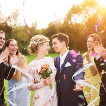 OFFIGAM Smooth Ribbon Sticks for Wedding Decorations, Party Supplies, and Student Games