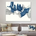 thumbnail image 2 of Designart - Gouache Sapphire on Gray - Modern & Contemporary Canvas Art, 2 of 3