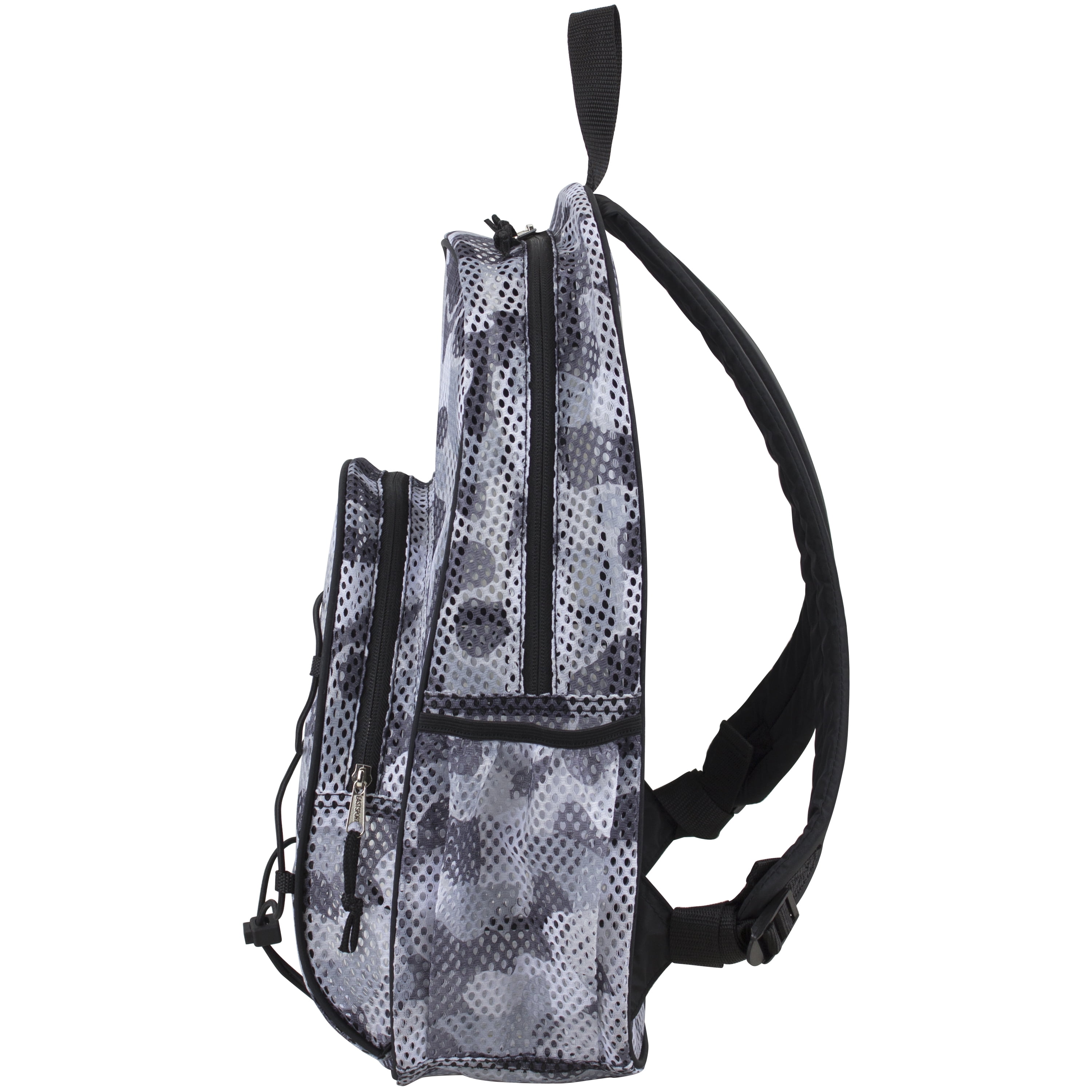 Eastsport Unisex Mesh Bungee Backpack with Padded Shoulder Straps, Graphite Camouflage