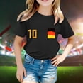 thumbnail image 2 of WEAIXIMIUNG T-Shirts Filles 2024 Coupe d'Europe pour Enfants Équipe Mode Imprimée Manches Courtes Col Rond T-Shirt 10, 2 of 4