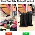 thumbnail image 6 of Large Laundry Bag - 28" x 35" Nylon Travel Laundry Bag with Drawstring Closure and Rip Resistant Material for Travel, Dirty Clothes Organizer Travel Storage Bag - College Dorm - Black, L, 6 of 9