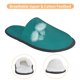 thumbnail image 3 of Fotbe Teal Pantuflas Peludas para Mujer con Estampado, Zapatillas de Peluche, Zapatos de Invierno para Casa, Uso Interior y Exterior-Medium, 3 of 8