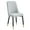 Light Gray, variant on LUFTUT Modern Dining Chair with Metal Legs, Ergonomic PU Leather Chair for Kitchen, Dining Room, Comfortable High Back Chair (Light Gray)
