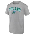 thumbnail image 2 of Men's Heather Gray Tulane Green Wave Campus T-Shirt, 2 of 3