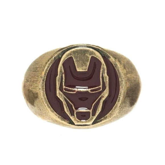 Marvel Iron Man Ring Costume Jewelry Unisex Gold Superhero Ring Size 9.5 LG