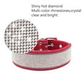 thumbnail image 6 of CL202DSuede Leather Shining Durable Rhinestone Decoration Comfortable No Pull Outdoor All Size Pet Dog Collar (green,L), 6 of 7