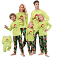 thumbnail image 1 of Holiday Green Christmas Matching Family Pajamas Set, 2-Piece (Women, 3XL), 1 of 5