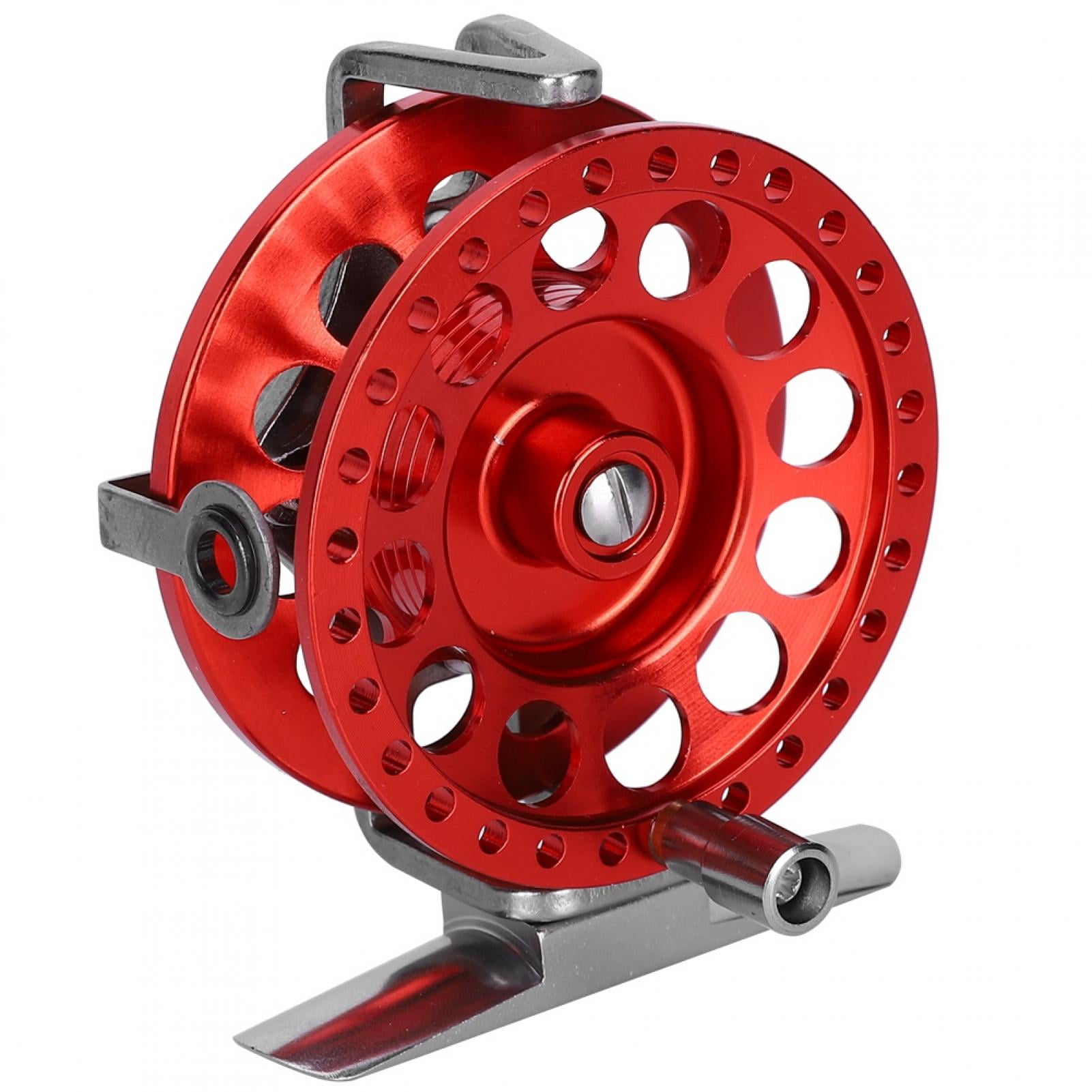 at60 fishing reel AT60 Front Ice Fishing Wheel, With Unloading Force Reel Ice Fishing Wheel,  for Fishing Lover Outdoor Use Adult Children Sea/ Fishing Blue Left  Hand,Red Right Hand