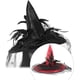 thumbnail image 5 of Sombrero de bruja de Halloween, sombrero de bruja de ala ancha, accesorios para fotos, decoración, sombrero de hechicera para Rojo, 5 of 8